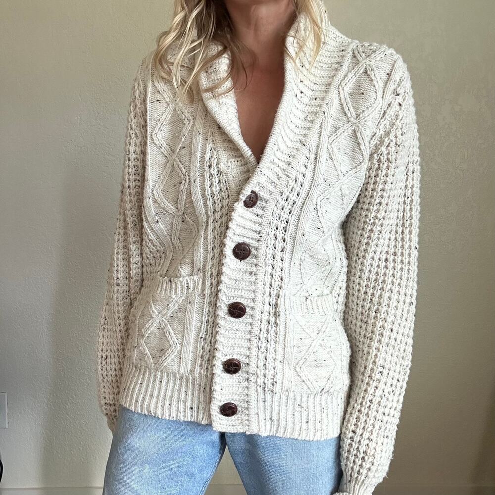 Vintage Oleg Cassini Chunky Knit Sweater - Medium